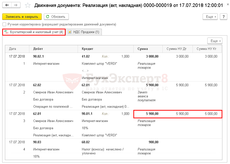 Почему транспортные расходы списываются не полностью в 1с